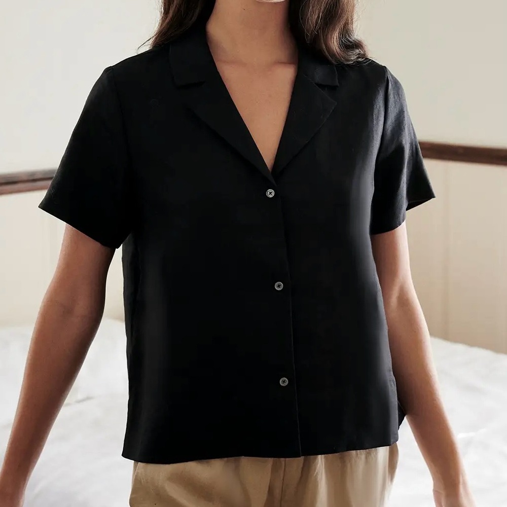 Quince Linen Short Sleeve Shirt